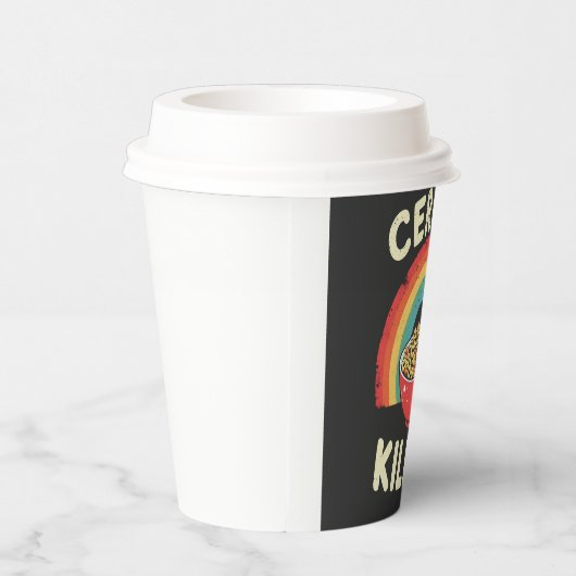 Graal Killer Mannen Food Pun True Crime Papieren Bekers (Rechts)