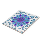 GRAAMISCHE TEGEL VAN LIVE HEART COLORFULL TEGELTJE (Zijkant)