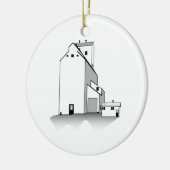 Graan Elevator Keramisch Ornament (Links)