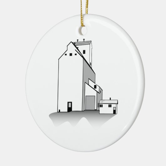 Graan Elevator Keramisch Ornament (Links)