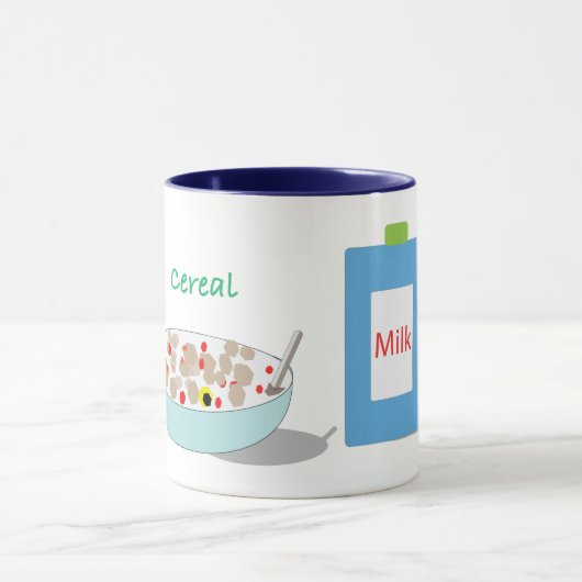 Graan en melk Leuke cartoon mok (Midden)