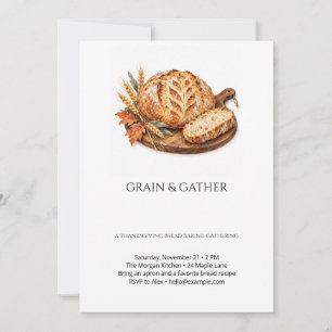 Graan en Verzamel Thanksgiving Brood Bakken Kaart
