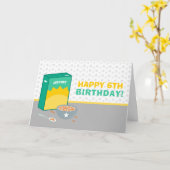 Graan Gelukkige Verjaardag Kaart (Gele Bloem)