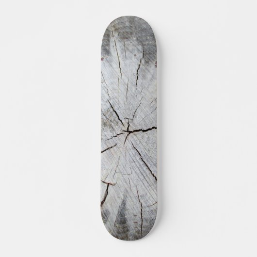 Graan Grauwe pine boom Stump Foto Art 1 Skateboard (Voorkant)