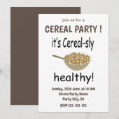 Graan Het is graan-slim gezond graan feestje Kaart (Voorkant / Achterkant)