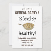 Graan Het is graan-sly gezonde graan partij Kaart (Voorkant)