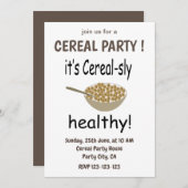 Graan Het is graan-sly gezonde graan partij Kaart (Voorkant / Achterkant)