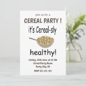 Graan Het is graan-sly gezonde graanfeestje Kaart (Staand voorkant)