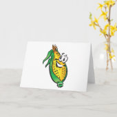 graan met een gelukkig gezicht kaart (Gele Bloem)