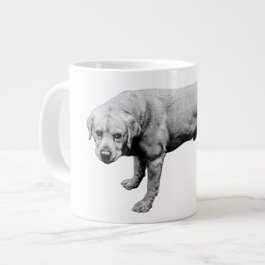 Graan van devotie grote koffiekop (Links)