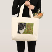 Graan van Motivatie citaat van zoutkat Grote Tote Bag (Voorkant (product))