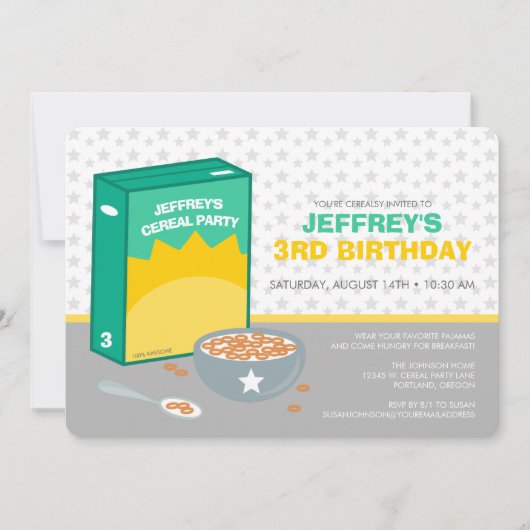 Graan Verjaardagsfeestje Kaart (Voorkant)