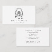  graan zakschachten van tarwebrood bakker visitekaartje (Voorkant / Achterkant)