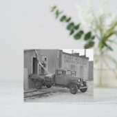 Graanbezorgingswagen, 1937 briefkaart (Staand voorkant)