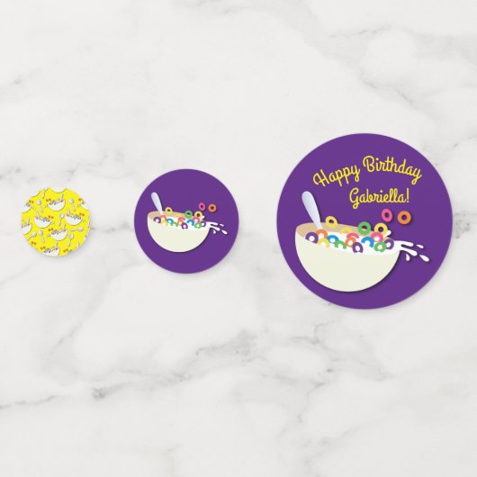 GraanBowl Kinder slaappover Birthday Party Cute Confetti (Voorkanten)