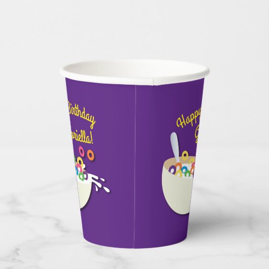 GraanBowl Kinder slaappover Birthday Party Cute Papieren Bekers (Rechts)