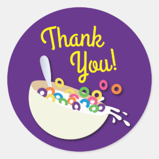 GraanBowl Kinder slaappover Birthday Party Cute Ronde Sticker