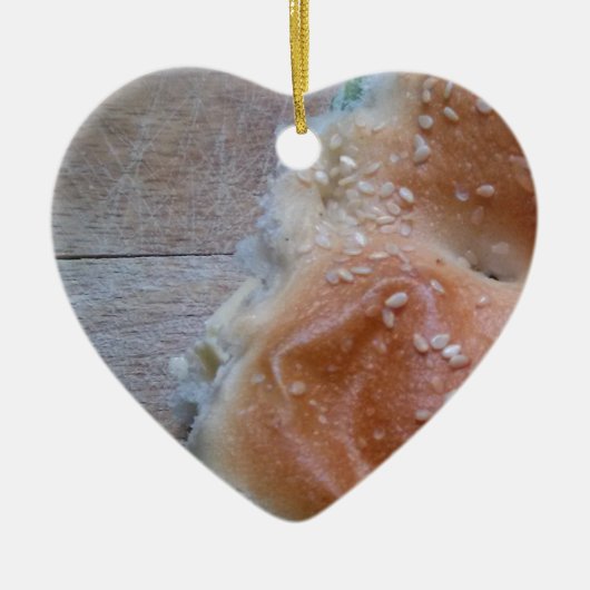 Graanbrood op Houden Shelf, gezonde voeding, Rolls Keramisch Ornament (Voorkant)