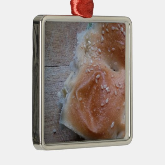 Graanbrood op Houden Shelf, gezonde voeding, Rolls Metalen Ornament (Rechts)