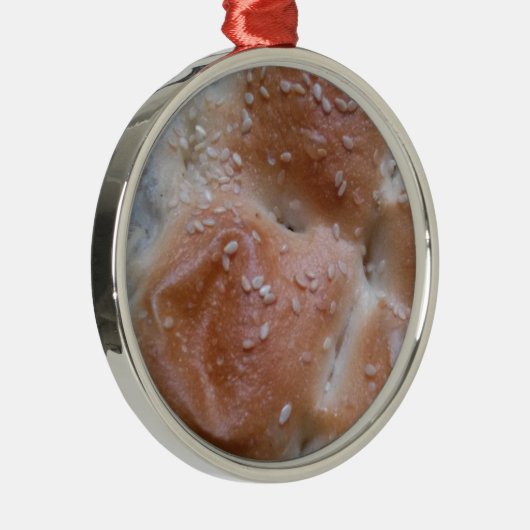 Graanbrood op Houden Shelf, gezonde voeding, Rolls Metalen Ornament (Rechts)