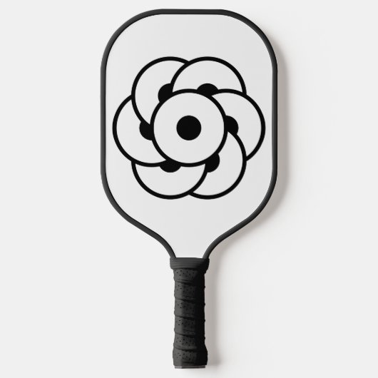 Graancirkel Bloem - Geometrische Kosmische Kunst Pickleball Paddle (Voorkant)