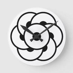 Graancirkel Bloem - Geometrische Kosmische Kunst Ronde Klok