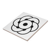 Graancirkel Bloem - Geometrische Kosmische Kunst Tegeltje (Zijkant)