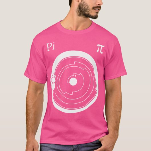 Graancirkel Kunst Wit - Pi T-shirt (Voorkant)