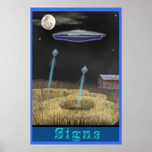 Graancirkel UFO Poster (Voorkant)