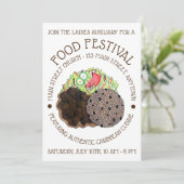 Graanfestival van Kerst en Peras Kaart (Staand voorkant)