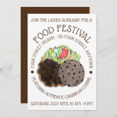 Graanfestival van Kerst en Peras Kaart (Voorkant / Achterkant)