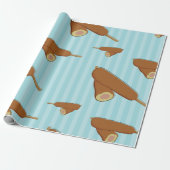 Graanhond illustratie cadeaupapier (Uitgerold)