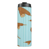Graanhond illustratie thermosbeker (Voorkant)