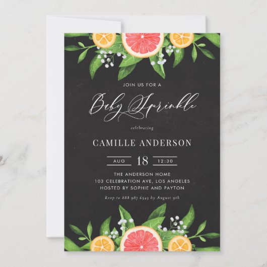 Graankkartonnen Baby van het karton, Sinaasappels Kaart (Voorkant)