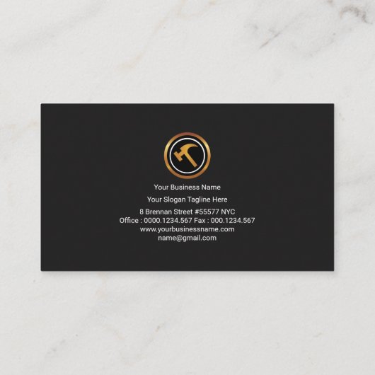 Graankorrel - Zwarte rand - Carrousje Visitekaartje (Achterkant)