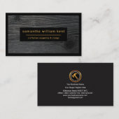 Graankorrel - Zwarte rand - Carrousje Visitekaartje (Voorkant / Achterkant)