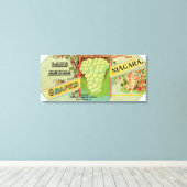 Graanlabel meer van Keuka Niagara Canvas Afdruk (Insitu (Houten vloer))