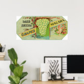 Graanlabel meer van Keuka Niagara Poster (Thuiskantoor)