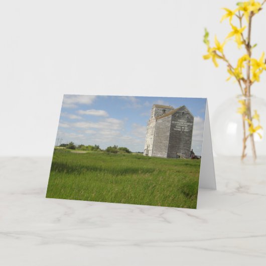 Graanlift Kaarten Manitoba Landschap Prints (Gele Bloem)
