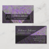 Graanmonogram levogel voor de leeuwenkrans visitekaartje (Voorkant / Achterkant)