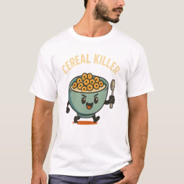 Graanmoordenaar - Grappige Ontbijtbord Cartoon Ete T-shirt