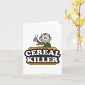 Graanmoordenaar Voedsel Pun Humor Kostuum Fun Hall Kaart (Gele Bloem)