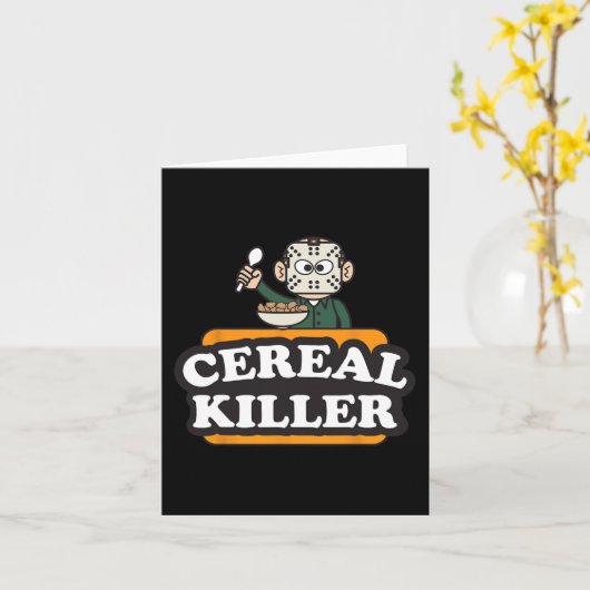 Graanmoordenaar Voedsel Pun Humor Kostuum Fun Hall Kaart (Gele Bloem)