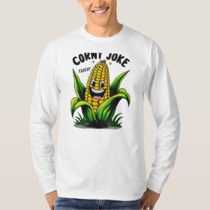 Graanplezier met onze Corny Joke Expert maïs T-shirt