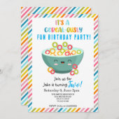 Graanrijk leuk verjaardagsfeestje kaart (Voorkant / Achterkant)