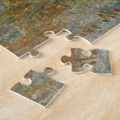 Graanschuur (Dooi, Zonsondergang) van Claude Monet Legpuzzel (Zijkant)