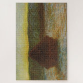 Graanschuur (Dooi, Zonsondergang) van Claude Monet Legpuzzel (Verticaal)