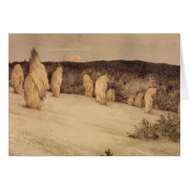 Graanstammen in Moonlight (Voorkant Horizontaal)