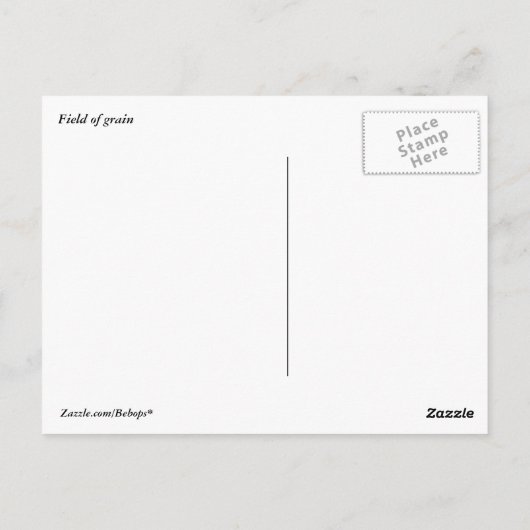 Graanveld Briefkaart (Achterkant)