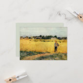 Graanveld (door Berthe Morisot) Kaart (Voorkant / Achterkant in situ)